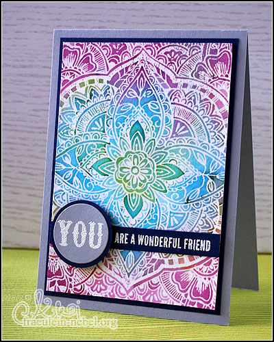 Karte "wonderful friend" mit SU! & HeroArts | fraeulein-nebel.org
