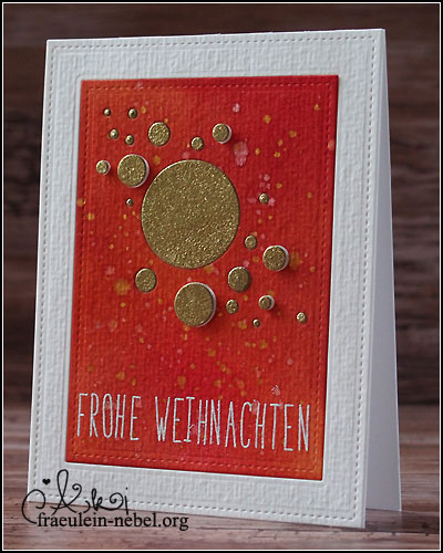 Weihnachtskarte 2014 "Frohe Weihnachten" mit lawn fawn und Ranger | © fraeulein-nebel.org