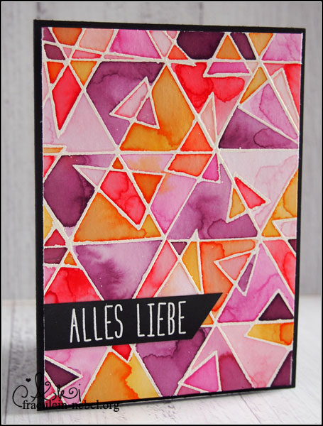 Geburtstagskarte "Alles Liebe" mit Ranger und Altenew‬ | © fraeulein-nebel.org