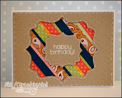 Geburtstagskarte "happy birthday" mit Sizzix und SSS | fraeulein-nebel.org